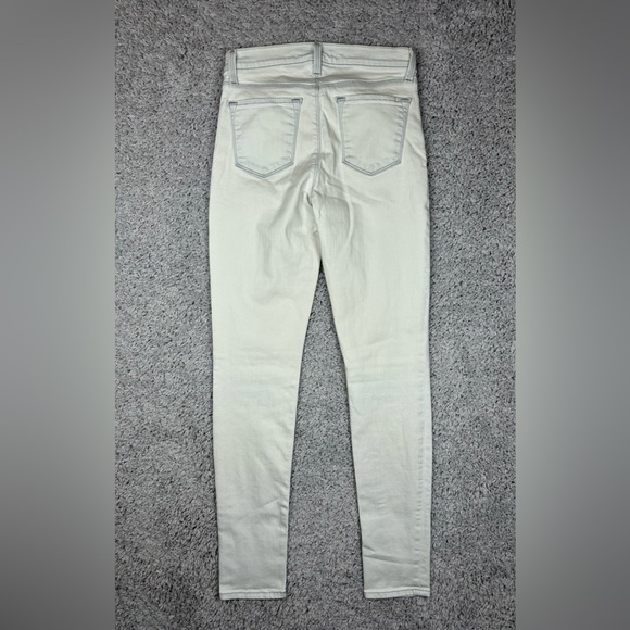 J Brand Jeans Womens 26 Skinny Stretch Frostbite White Classic Concert Party - Picture 4 of 4